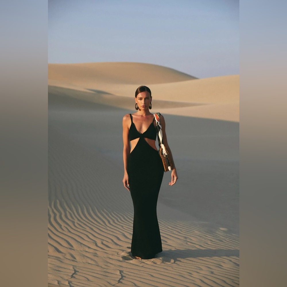 Cult Gaia Black Backless Dress